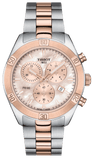 Tissot PR 100 Sport Chic Chronograph Mother of Pearl Dial Two Tone Steel Strap Watch for Women - T101.917.22.151.00