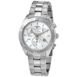 Tissot PR 100 Sport Chic Chronograph Silver Dial Silver Steel Strap Watch for Women - T101.917.11.031.00