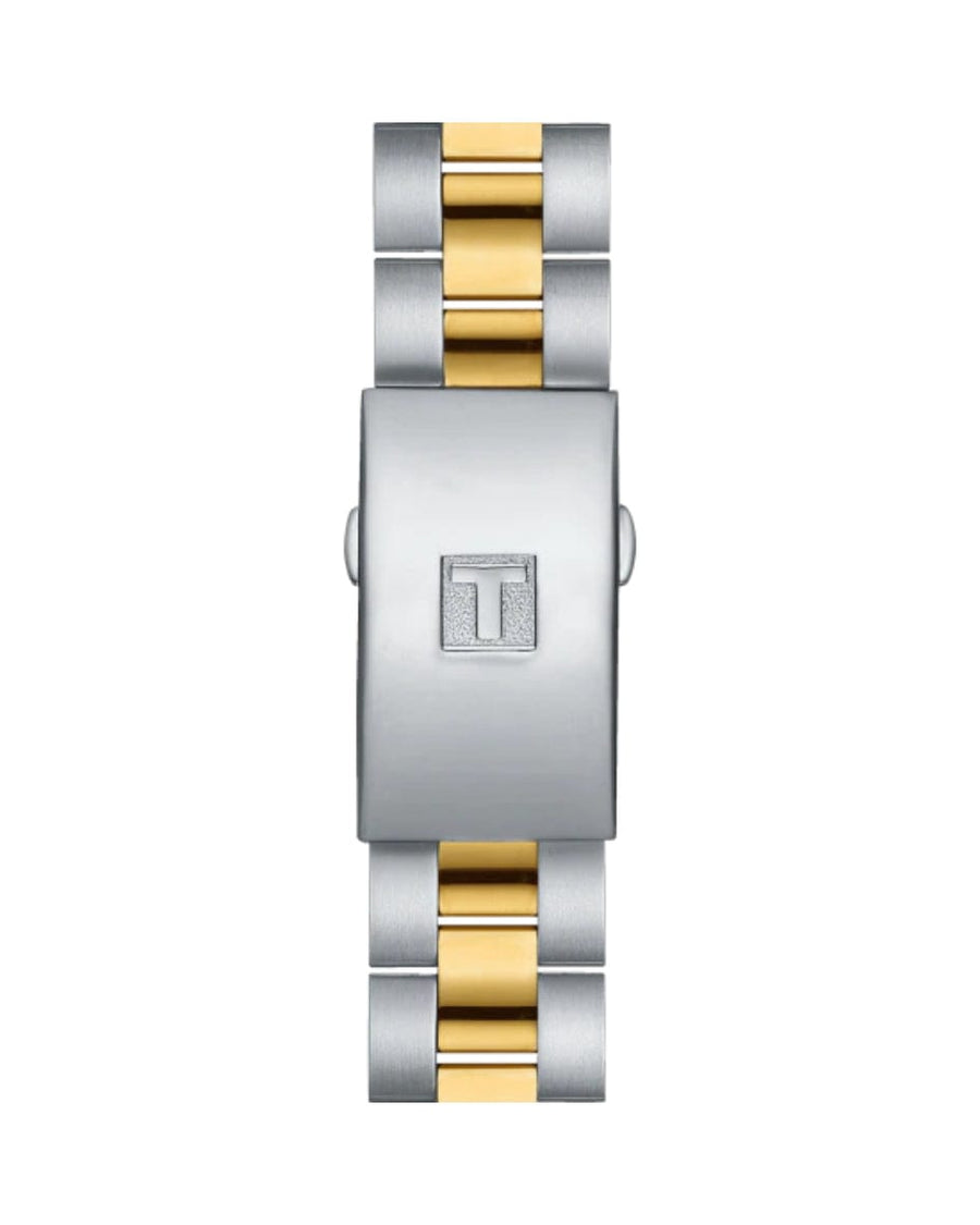 Tissot PR 100 Sport Chic Chronograph Silver Dial Two Tone Steel Strap Watch For Women - T101.917.22.031.00