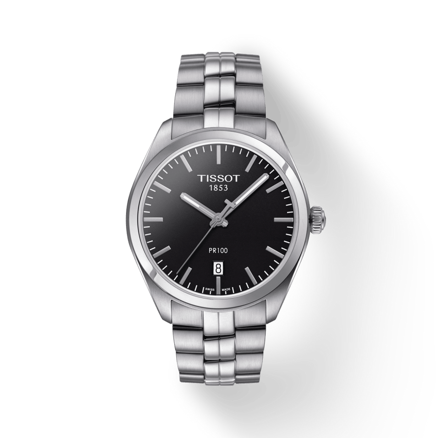 Tissot PR 100 Sport Chic Quartz Stainless Steel Watch For Men - T101.410.11.051.00