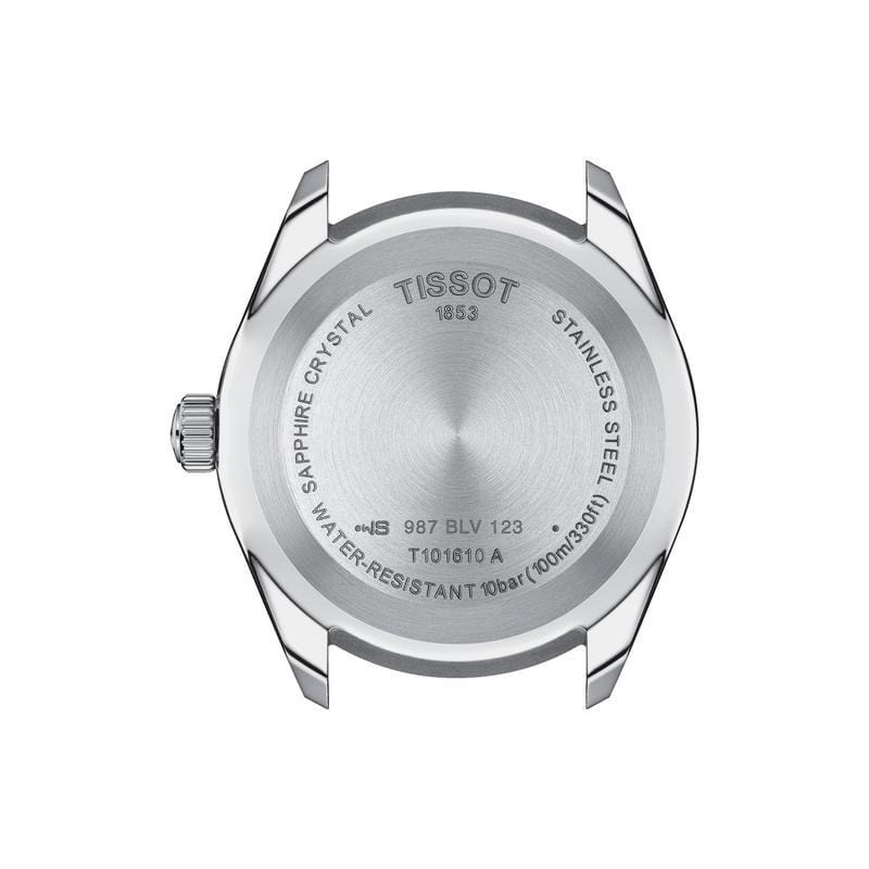 Tissot PR 100 Sport Quartz Black Dial Black Leather Strap Watch For Men - T101.610.16.051.00