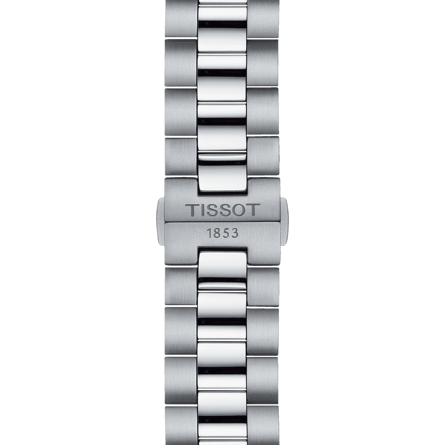 Tissot PR 100 Sport Quartz Black Dial Silver Steel Strap Watch For Men - T101.610.11.051.00