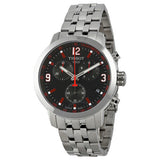 Tissot PRC 200 Asian Games Special Edition Black Dial Silver Steel Strap Watch For Men - T055.417.11.057.01