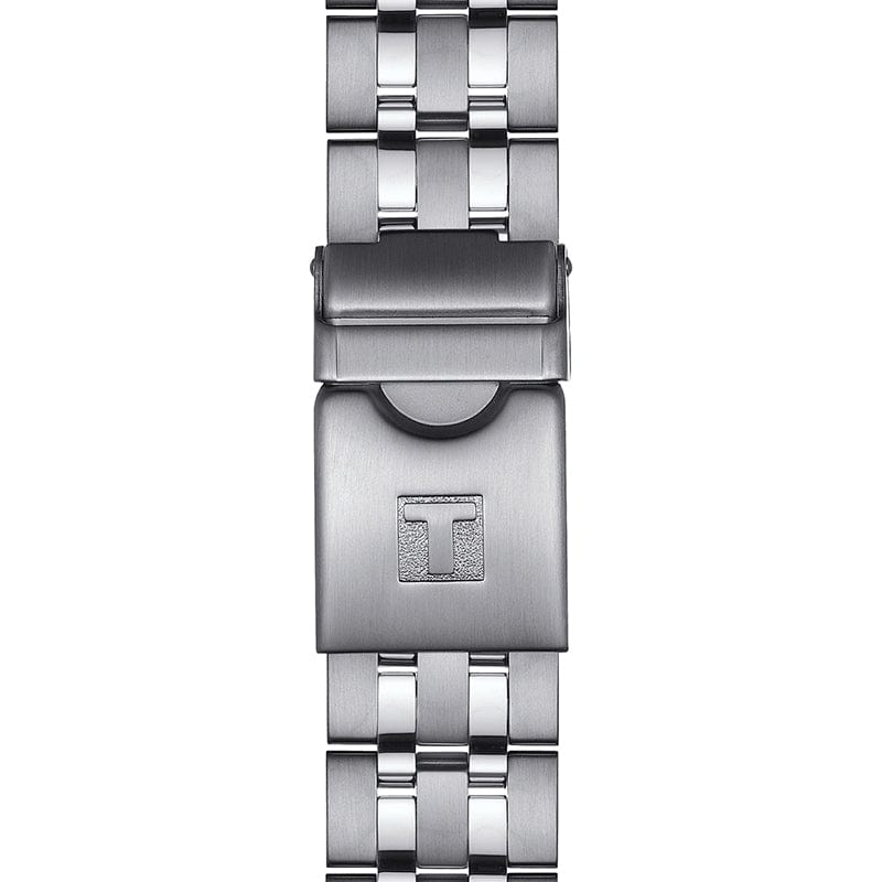 Tissot PRC 200 Chronograph White Dial Silver Steel Strap Watch For Men - T055.417.11.017.00