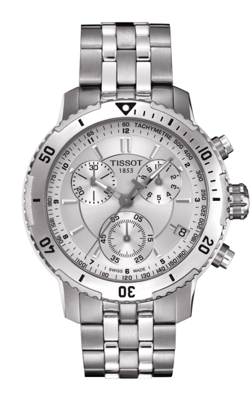 Tissot PRS 200 Chronograph Silver Dial Watch For Men - T067.417.11.031.00