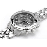 Tissot PRS 200 Grey Dial Chronograph Grey Dial Silver Steel Strap Watch For Men - T067.417.11.051.00