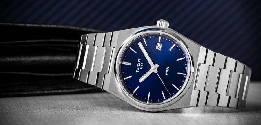 Tissot PRX Blue Dial Silver Steel Strap Watch For Men - T137.210.11.041.00