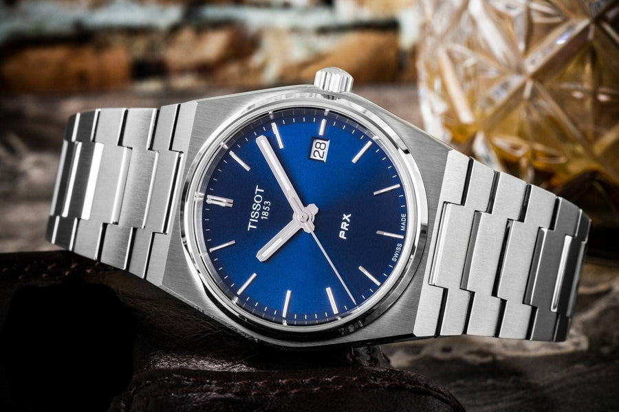 Tissot PRX Blue Dial Silver Steel Strap Watch For Men - T137.210.11.041.00