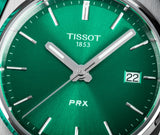 Tissot PRX Quartz Green Dial Silver Steel Strap Watch for Women - T137.210.11.081.00