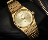 Tissot PRX Quartz Gold Dial Gold Steel Strap Watch for Men - T137.210.33.021.00