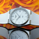 Tissot PRX 40 White Dial White Rubber Strap Watch For Men -  T137.410.17.011.00