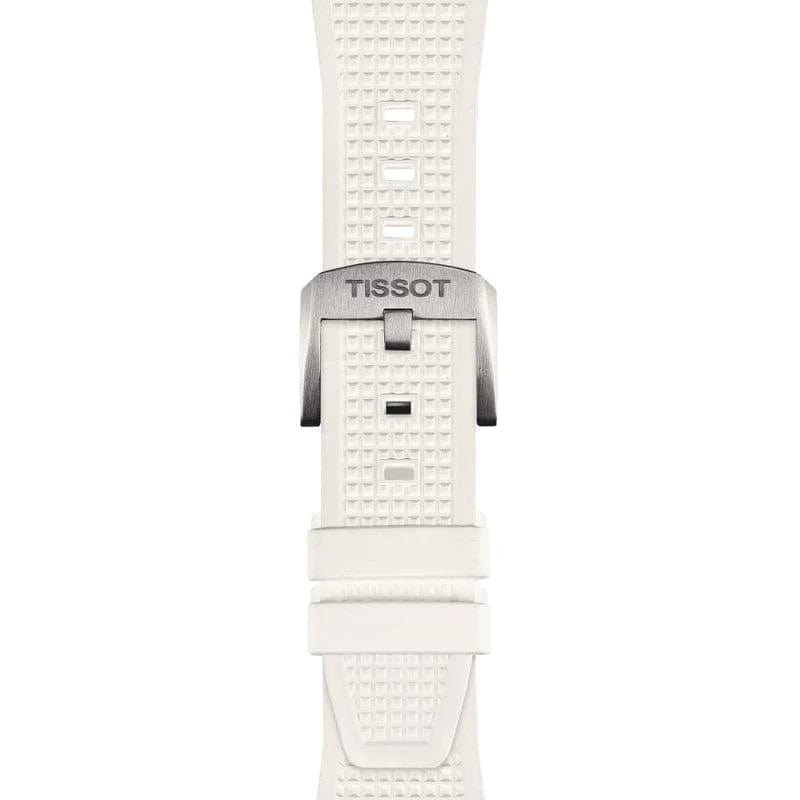 Tissot PRX 40 White Dial White Rubber Strap Watch For Men -  T137.410.17.011.00