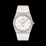 Tissot PRX 40 White Dial White Rubber Strap Watch For Men -  T137.410.17.011.00