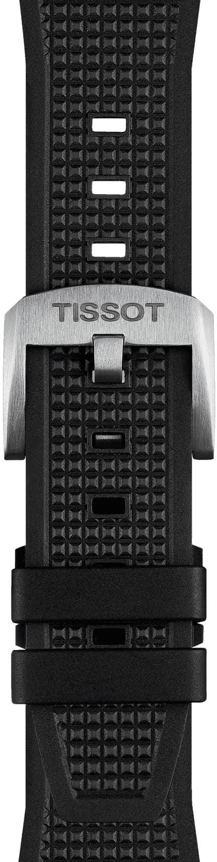 Tissot PRX Black Dial Black Rubber Strap Watch For Men - T137.410.17.051.00