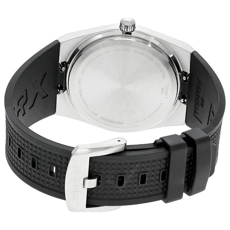 Tissot PRX Black Dial Black Rubber Strap Watch For Men - T137.410.17.051.00
