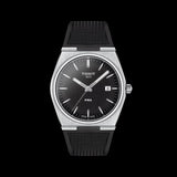 Tissot PRX Black Dial Black Rubber Strap Watch For Men - T137.410.17.051.00
