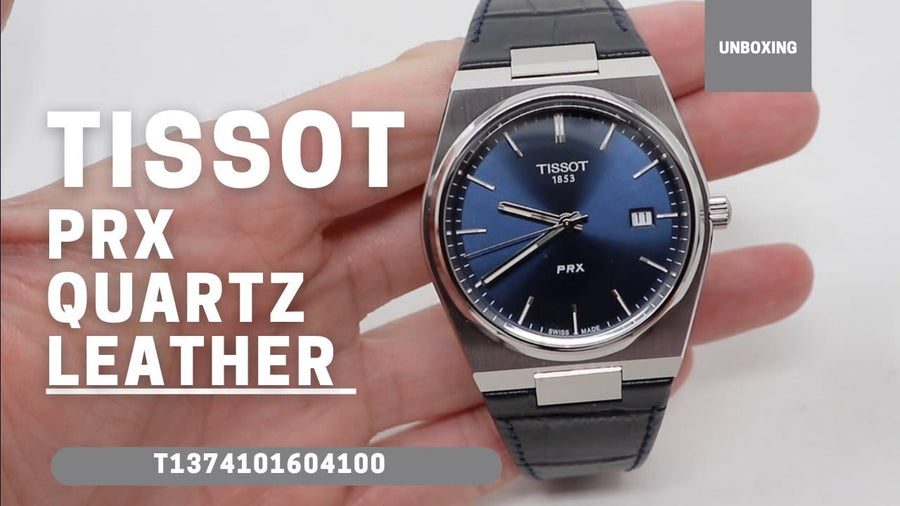Tissot PRX Blue Dial Blue Leather Strap Watch for Men - T137.410.16.041.00