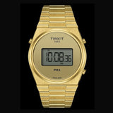 Tissot PRX Digital Quartz Gold Dial Gold Steel Strap Watch for Men - T137.463.33.020.00