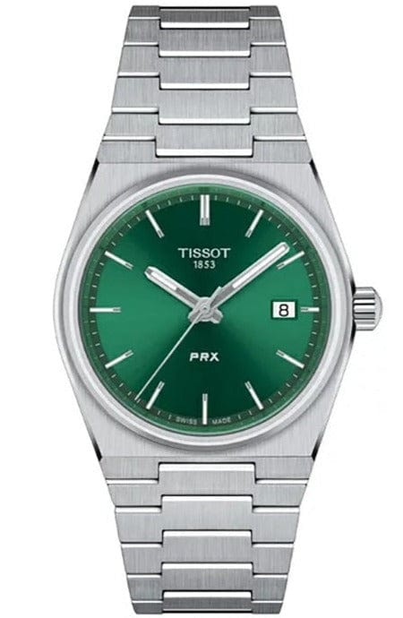 Tissot PRX Green Dial Silver Steel Strap Unisex Watch - T137.210.11.091.00