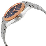 Tissot PRX Powermatic 80 Automatic 18K Gold Blue Dial Silver Steel Strap Watch for Men - T931.407.41.041.00