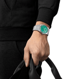 Tissot PRX Powermatic 80 Automatic Mint Green Dial Silver Steel Strap Watch for Men - T137.407.11.091.01
