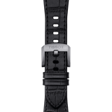 Tissot PRX Powermatic 80 Black Dial Black Leather Strap Watch for Men - T137.407.16.051.00