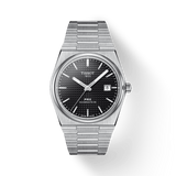Tissot PRX Powermatic 80 Black Dial Silver Steel Strap Watch For Men - T137.407.11.051.00