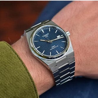 Tissot PRX Powermatic 80 Blue Dial Silver Steel Strap Watch for Men - T137.207.11.041.00