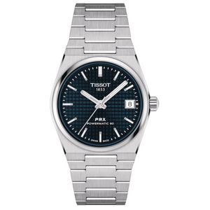 Tissot PRX Powermatic 80 Blue Dial Silver Steel Strap Watch for Men - T137.207.11.041.00