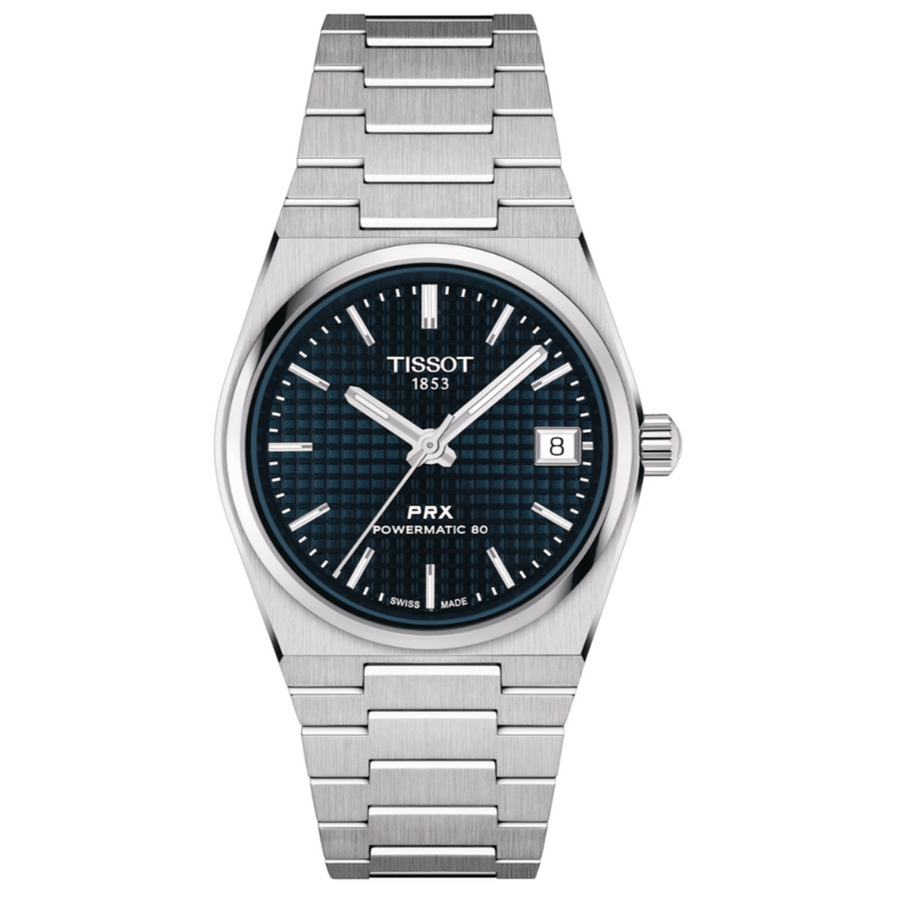 Tissot PRX Powermatic 80 Blue Dial Silver Steel Strap Watch for Men - T137.207.11.041.00