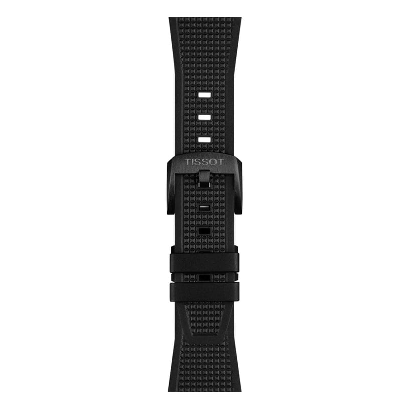 Tissot PRX Powermatic 80 Carbon Black Dial Black Rubber Strap Watch for Men - T137.907.97.201.00