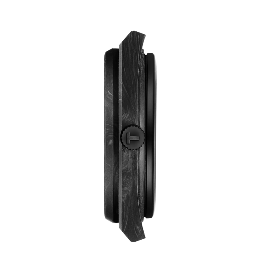 Tissot PRX Powermatic 80 Carbon Black Dial Black Rubber Strap Watch for Men - T137.907.97.201.00