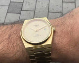 Tissot PRX Powermatic 80 Gold Dial Gold Steel Strap Watch for Men - T137.407.33.021.00