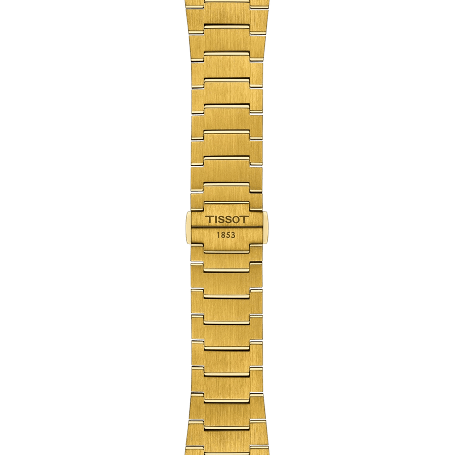 Tissot PRX Powermatic 80 Gold Dial Gold Steel Strap Watch for Men - T137.407.33.021.00