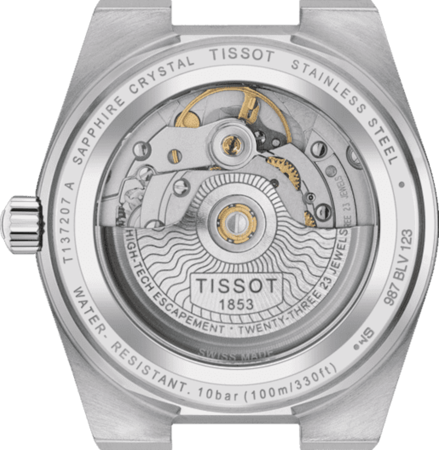 Tissot PRX Powermatic 80 Green Dial Silver Steel Strap Watch for Men - T137.207.11.091.00