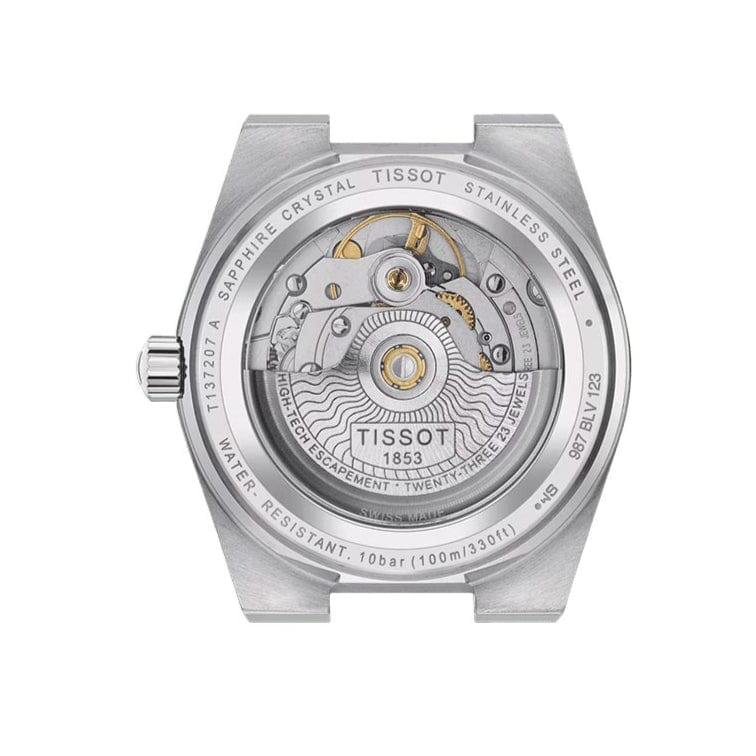 Tissot PRX Powermatic 80 Ice Blue Dial Silver Steel Strap Watch for Men - T137.207.11.351.00