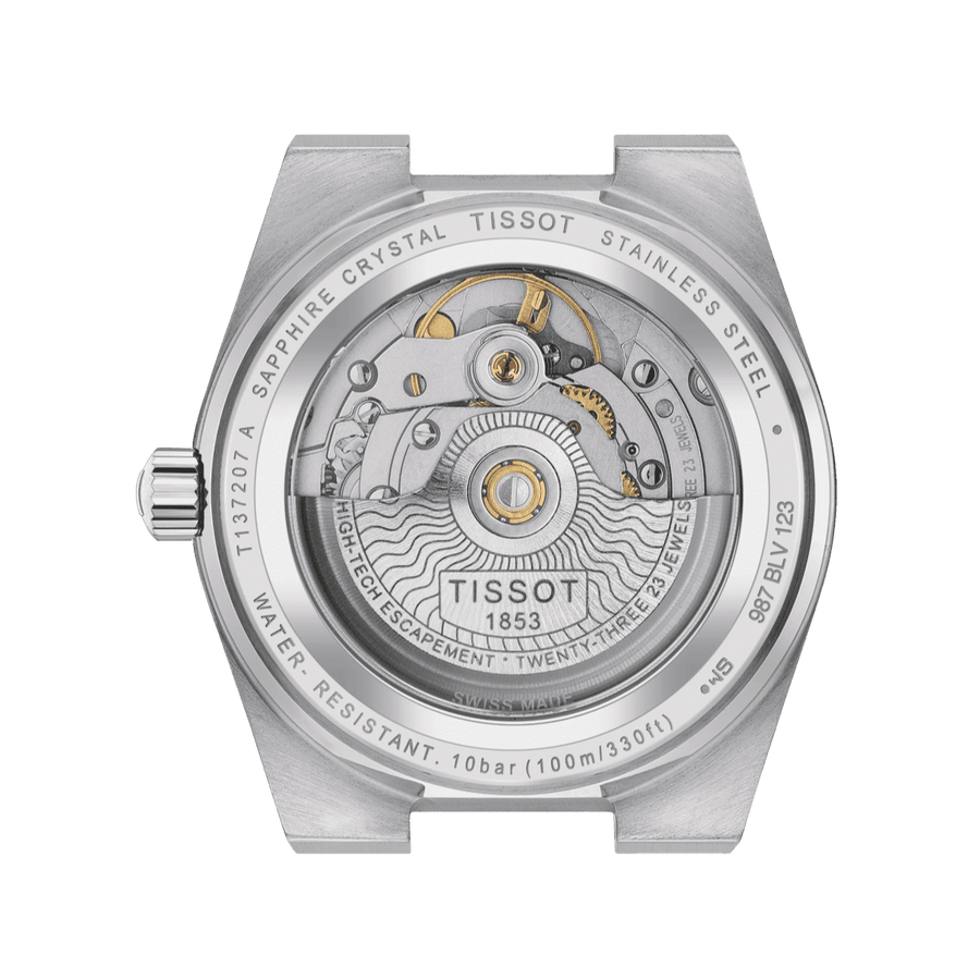 Tissot PRX Powermatic 80 Ice Blue Dial Silver Steel Strap Watch for Men - T137.207.11.351.00