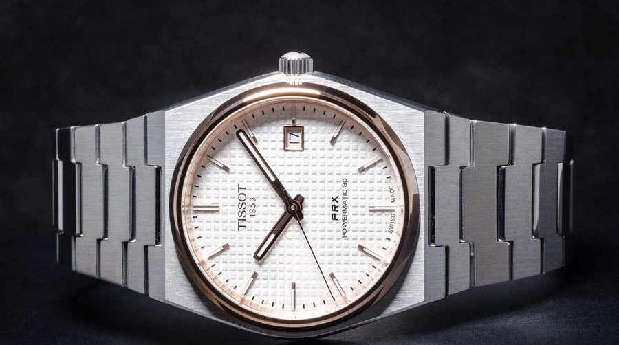 Tissot PRX Powermatic 80 Silver Dial Silver Steel Strap Watch For Men - T137.407.21.031.00