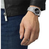 Tissot PRX Powermatic 80 Black Dial Silver Steel Strap Watch for Men - T137.407.11.051.00