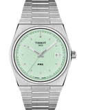 Tissot PRX Quartz Light Green Dial Silver Steel Strap Watch for Men - T137.410.11.091.01