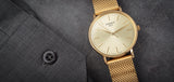 Tissot Everytime Gent Gold Dial Gold Mesh Bracelet Watch for Men - T143.410.33.021.00