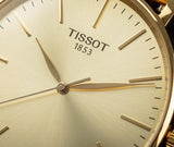 Tissot Everytime Gent Gold Dial Gold Mesh Bracelet Watch for Men - T143.410.33.021.00