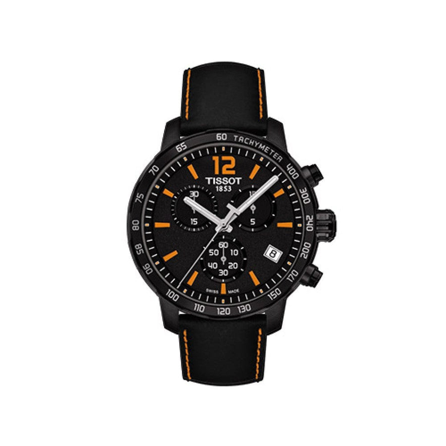 Tissot Quickster Chronograph Black Dial Watch For Men - T095.417.36.057.00