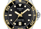 Tissot Seastar 1000 Black Dial Silver Steel Strap Watch For Men - T120.210.21.051.00