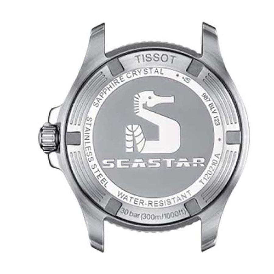 Tissot Seastar 1000 Black Dial Silver Steel Strap Watch For Men - T120.410.11.051.00