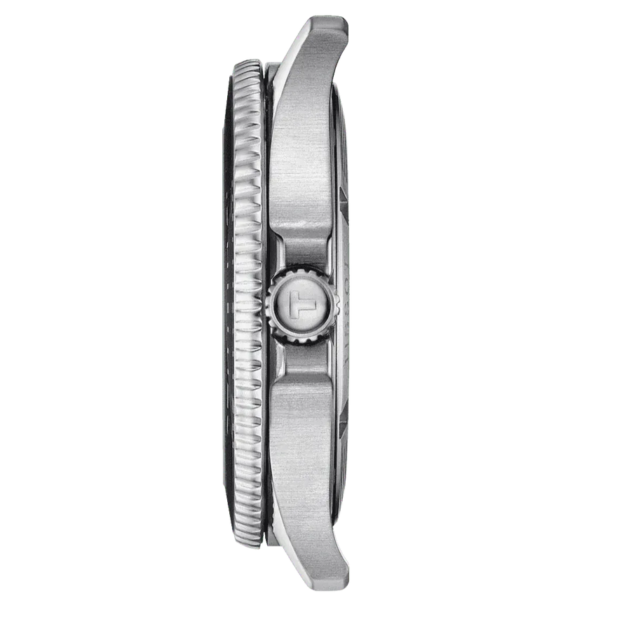 Tissot Seastar 1000 Black Dial Silver Steel Strap Watch For Men - T120.410.11.051.00