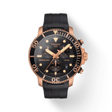 Tissot Seastar 1000 Chronograph Black Dial Black Rubber Strap Watch For Men - T120.417.37.051.00