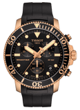 Tissot Seastar 1000 Chronograph Black Dial Black Rubber Strap Watch For Men - T120.417.37.051.00