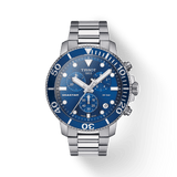 Tissot Seastar 1000 Chronograph Blue Dial Silver Steel Strap Watch For Men - T120.417.11.041.00