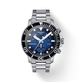 Tissot Seastar 1000 Chronograph Driver Blue Dial Silver Steel Strap Watch For Men - T120.417.11.041.01